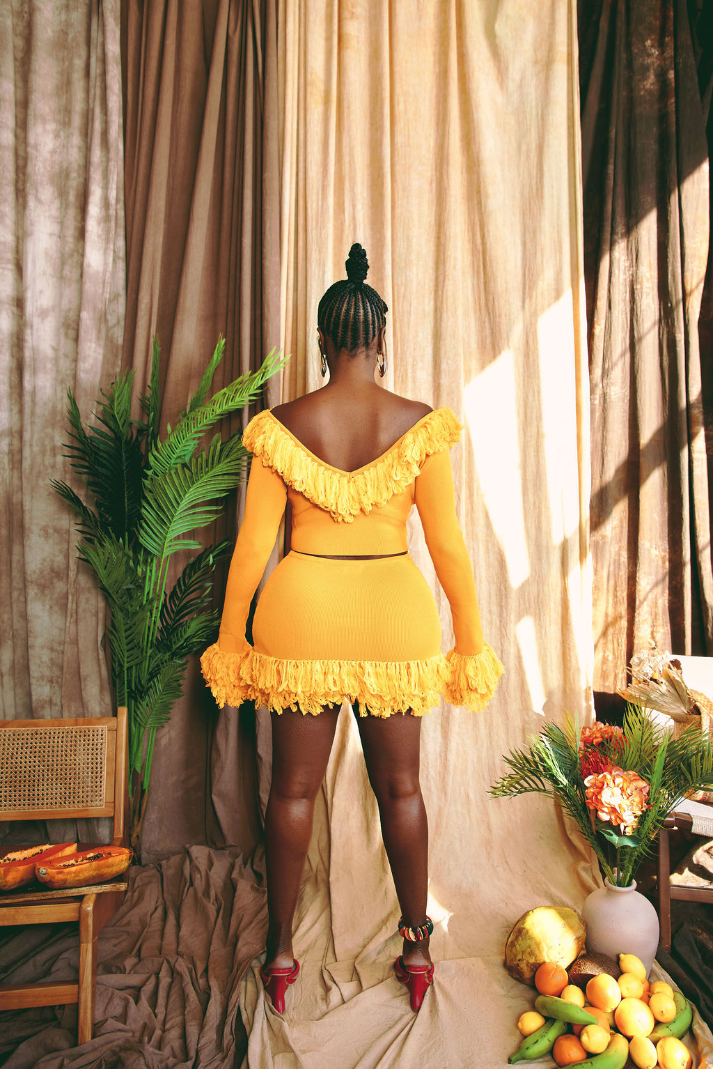 Sianeh Fringe Skirt Set